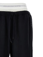 T BY ALEXANDER WANG Black Cotton Joggers (Workout Pants)