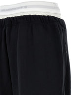 T BY ALEXANDER WANG Black Cotton Joggers (Workout Pants)