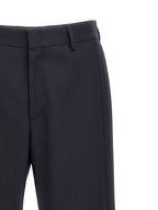 Fendi Blue Polyester Casual Pants