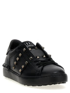 Valentino Garavani Black Calfskin Low Top Sneakers