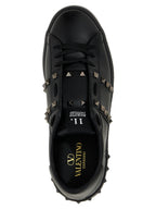Valentino Garavani Black Calfskin Low Top Sneakers