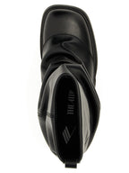 The Attico Black Calfskin Ankle Boots