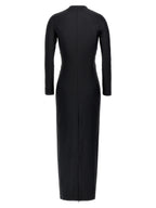 T BY ALEXANDER WANG Black Nylon Midi Dress