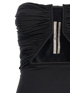 Rick Owens Black Nylon Short Dress