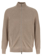 Brunello Cucinelli Beige Cotton Cardigan
