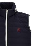 Brunello Cucinelli Blue Polyamide Coat