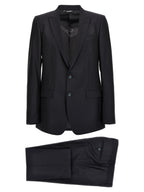Dolce & Gabbana Blue Virgin Wool Two-Piece Suit