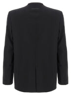 MM6 Maison Margiela Black Polyester Blazer