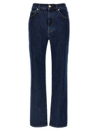 Loulou De Saison Blue Organic Cotton Straight-Leg Jeans