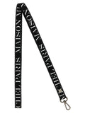 Maison Michel Bicolor Cotton Keychain
