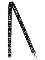 Maison Michel Bicolor Cotton Keychain
