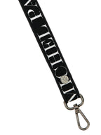 Maison Michel Bicolor Cotton Keychain