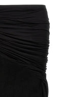 DRKSHDW Black Cotton Mini Skirt