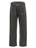 Agolde Gray Cotton Straight-Leg Jeans