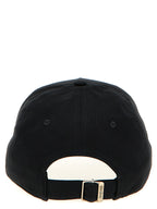 Saint Laurent Black Cotton Cap (Baseball Hat)