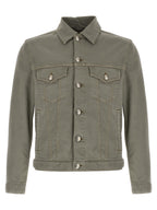 Brunello Cucinelli Gray Cotton Denim Jacket
