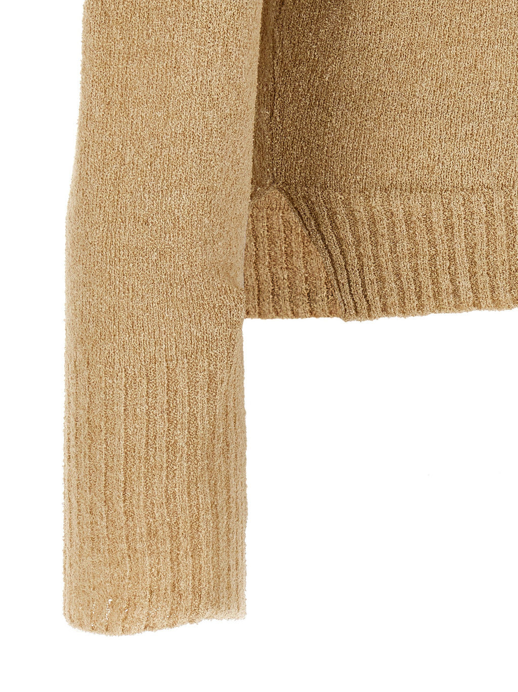 MA'RY'YA Beige Cotton Polo Shirt
