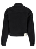 Loulou De Saison Black Organic Cotton Denim Jacket