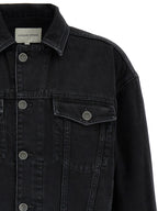 Loulou De Saison Black Organic Cotton Denim Jacket