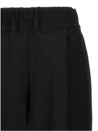 Issey Miyake Black Cotton Casual Pants