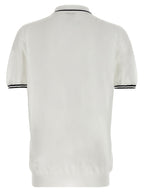 Kiton White Cotton Polo Shirt