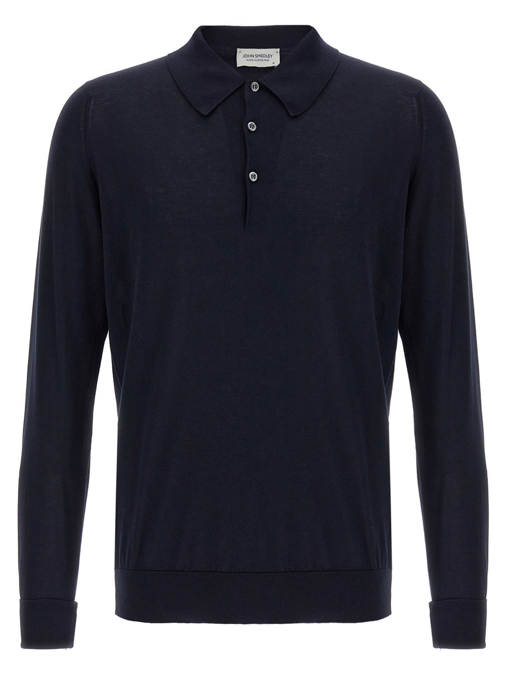 JOHN SMEDLEY Blue Cotton Polo Shirt