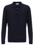 JOHN SMEDLEY Blue Cotton Polo Shirt