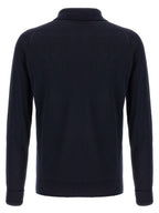 JOHN SMEDLEY Blue Cotton Polo Shirt