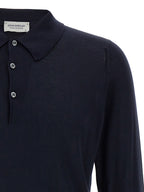 JOHN SMEDLEY Blue Cotton Polo Shirt