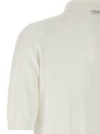 JOHN SMEDLEY White Cotton Polo Shirt