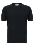 JOHN SMEDLEY Black Cotton T-Shirt