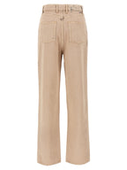 Multicolor Cotton Straight-Leg Jeans