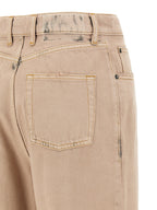 Multicolor Cotton Straight-Leg Jeans
