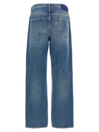 Golden Goose Blue Cotton Straight-Leg Jeans