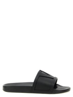 Valentino Garavani Black Plastic Slides