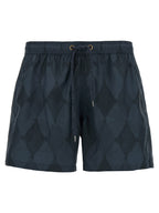 Ballantyne Blue Polyester Swim Shorts
