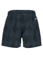 Ballantyne Blue Polyester Swim Shorts