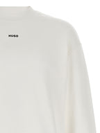 Hugo Boss White Cotton Sweatshirt