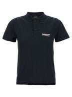 Balenciaga Blue Cotton Polo Shirt