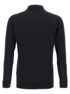 JOHN SMEDLEY Black Cotton Polo Shirt