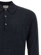 JOHN SMEDLEY Black Cotton Polo Shirt