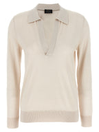 Brioni Beige Cashmere Polo Shirt