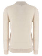 Brioni Beige Cashmere Polo Shirt