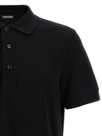 Tom Ford Black Lyocell Polo Shirt