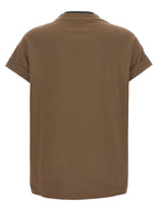 Brunello Cucinelli Brown Cotton T-Shirt
