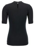 Brunello Cucinelli Black Cotton T-Shirt