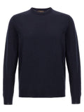 ZANONE Blue Virgin Wool Cardigan
