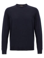 ZANONE Blue Virgin Wool Cardigan
