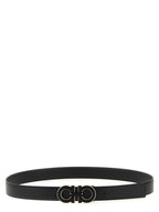 Ferragamo Black Calfskin Regular Belt