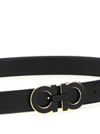 Ferragamo Black Calfskin Regular Belt